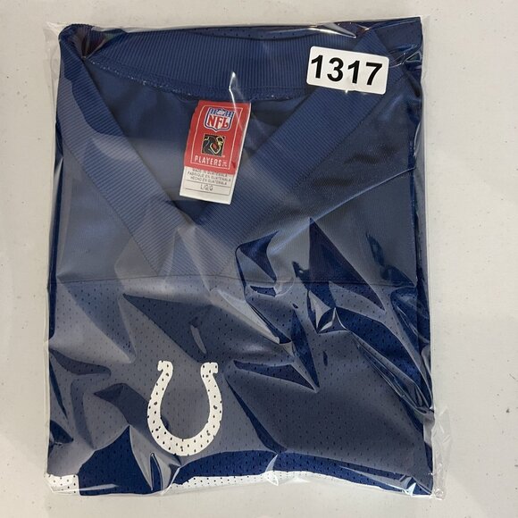 Reebok NFL Indianapolis Colts #18 Peyton Manning Mens L On Field Home Jersey - Picture 15 of 15